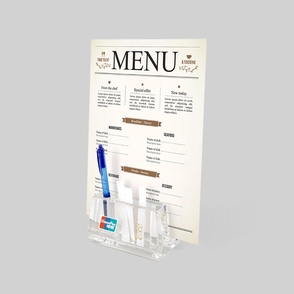 Acrylic Menu Stand